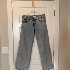 Motel Rocks Classic Blue Straight Leg Jeans